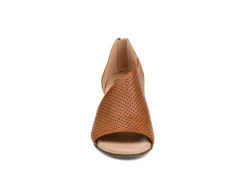 Journee Collection Womens Aretha Wedge Sandal - Cognac -Outlet Monochic Steps Store US 01 102153 02