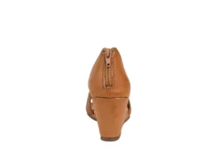 Journee Collection Womens Aretha Wedge Sandal - Cognac -Outlet Monochic Steps Store US 01 102153 04