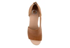 Journee Collection Womens Aretha Wedge Sandal - Cognac -Outlet Monochic Steps Store US 01 102153 05