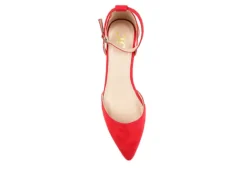 Journee Collection Womens Arkie Pump - Red 12 Journee Collection Womens Arkie Pump - Red -Outlet Monochic Steps Store US 01 102160 05