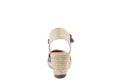 Journee Collection Womens Ashlyn Wedge Sandal - Purple -Outlet Monochic Steps Store US 01 102163 04