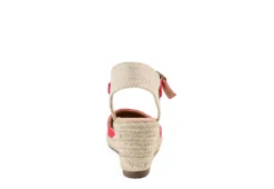 Journee Collection Womens Ashlyn Wedge Sandal - Red -Outlet Monochic Steps Store US 01 102164 04
