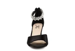 Journee Collection Womens Connor Wedge Sandal - Black -Outlet Monochic Steps Store US 01 102215 02