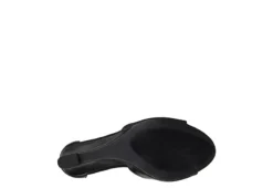 Journee Collection Womens Connor Wedge Sandal - Black -Outlet Monochic Steps Store US 01 102215 06