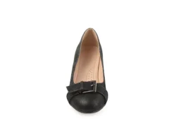 Journee Collection Womens Graysn Wedge Pump - Black -Outlet Monochic Steps Store US 01 102241 02