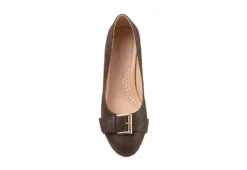 Journee Collection Womens Graysn Wedge Pump - Brown -Outlet Monochic Steps Store US 01 102243 05