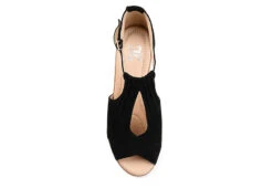 Journee Collection Womens Kedzie Wedge Sandal - Black 12 Journee Collection Womens Kedzie Wedge Sandal - Black -Outlet Monochic Steps Store US 01 102265 05