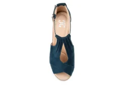 Journee Collection Womens Kedzie Wedge Sandal - Blue 12 Journee Collection Womens Kedzie Wedge Sandal - Blue -Outlet Monochic Steps Store US 01 102266 05