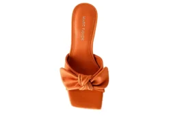Marc Fisher Womens Demar Slide Sandal - Orange -Outlet Monochic Steps Store US 01 106243 03