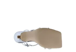 Marc Fisher Womens Dareta Sandal - Silver -Outlet Monochic Steps Store US 01 106584 04