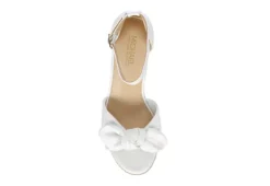 Michael By Michael Shannon Womens Baye Wedge Sandal - White -Outlet Monochic Steps Store US 01 107019 05