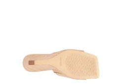 Nine West Womens Rovah Wedge Sandal - Natural -Outlet Monochic Steps Store US 01 108776 04