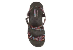 Skechers Womens Reggae Native Vibez Outdoor Sandal - Chocolate -Outlet Monochic Steps Store US 01 202402 03