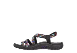 Skechers Womens Reggae Native Vibez Outdoor Sandal - Black -Outlet Monochic Steps Store US 01 202403 02