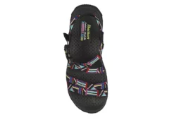 Skechers Womens Reggae Native Vibez Outdoor Sandal - Black -Outlet Monochic Steps Store US 01 202403 03