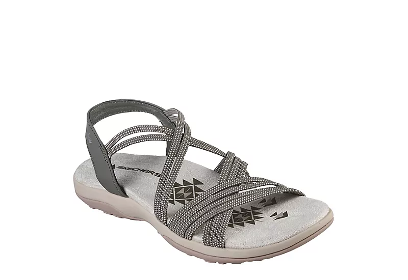 Skechers Womens Reggae Slim Takes Two Womens Sandal - Olive 1 Skechers Womens Reggae Slim Takes Two Womens Sandal - Olive