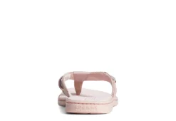 Sperry Womens Seafish Iridescent Sparkle Flip Flop Sandal - Blush -Outlet Monochic Steps Store US 01 203196 02