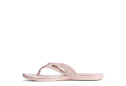 Sperry Womens Seafish Iridescent Sparkle Flip Flop Sandal - Blush -Outlet Monochic Steps Store US 01 203196 03