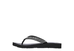 Skechers Womens Lotus Bae Flip Flop Sandal - Black -Outlet Monochic Steps Store US 01 203260 02