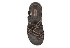 Skechers Womens Reggae Irie Mon Trail Grazer Outdoor Sandal - Chocolate -Outlet Monochic Steps Store US 01 203282 03