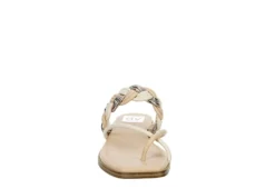 Dv By Dolce Vita Womens Maizy Flat Sandal - Bone -Outlet Monochic Steps Store US 01 203348 02