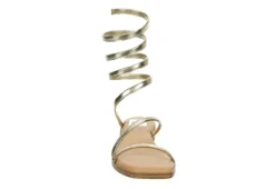 Dv By Dolce Vita Womens Maralin Flat Sandal - Gold -Outlet Monochic Steps Store US 01 203350 02