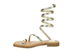 Dv By Dolce Vita Womens Maralin Flat Sandal - Gold -Outlet Monochic Steps Store US 01 203350 03