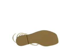 Dv By Dolce Vita Womens Maralin Flat Sandal - Gold -Outlet Monochic Steps Store US 01 203350 06