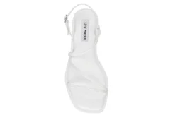 Steve Madden Womens Craving Sandal - White -Outlet Monochic Steps Store US 01 203437 05