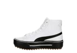 Puma Womens Kaia High Top Platform Sneaker - White -Outlet Monochic Steps Store US 01 400673 03