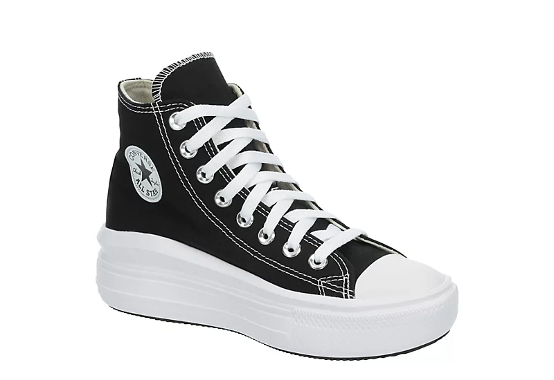 Converse Womens Chuck Taylor All Star Move High Top Sneaker - Black 1 Converse Womens Chuck Taylor All Star Move High Top Sneaker - Black