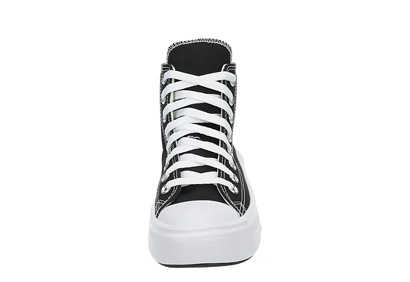 Converse Womens Chuck Taylor All Star Move High Top Sneaker - Black 3 Converse Womens Chuck Taylor All Star Move High Top Sneaker - Black - Image 3