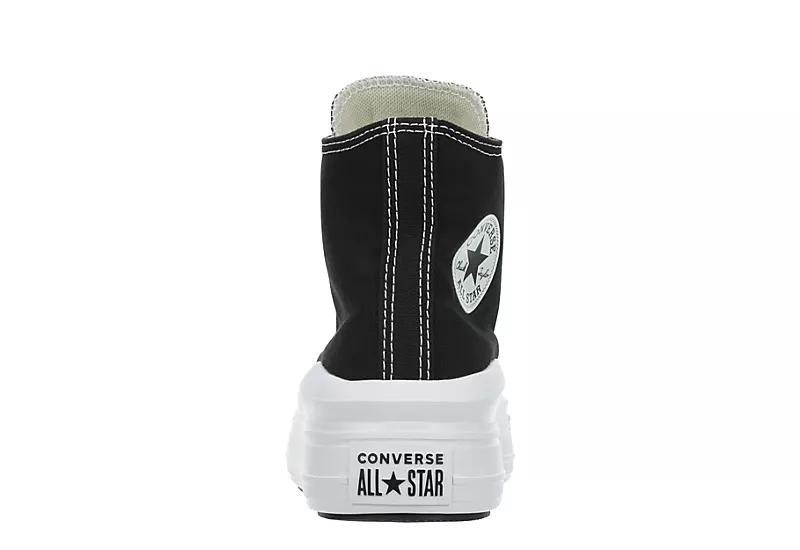 Converse Womens Chuck Taylor All Star Move High Top Sneaker - Black 5 Converse Womens Chuck Taylor All Star Move High Top Sneaker - Black - Image 5