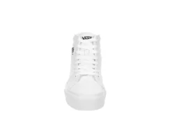 Vans Womens Filmore High Top Platform Sneaker - White -Outlet Monochic Steps Store US 01 400983 02