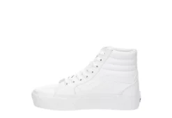 Vans Womens Filmore High Top Platform Sneaker - White -Outlet Monochic Steps Store US 01 400983 03