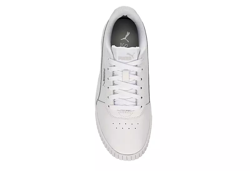Puma Womens Carina 2.0 Sneaker - White 6 Puma Womens Carina 2.0 Sneaker - White - Image 6