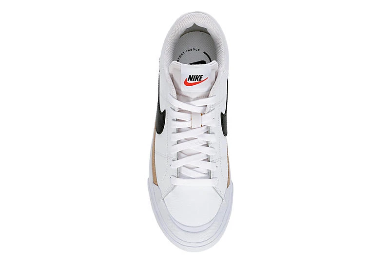 Nike Womens Court Legacy Lift Sneaker - White 6 Nike Womens Court Legacy Lift Sneaker - White - Image 6