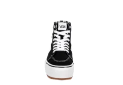Vans Womens Filmore High Top Tapered Platform Sneaker - Black -Outlet Monochic Steps Store US 01 401517 02