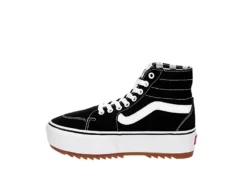 Vans Womens Filmore High Top Tapered Platform Sneaker - Black -Outlet Monochic Steps Store US 01 401517 03