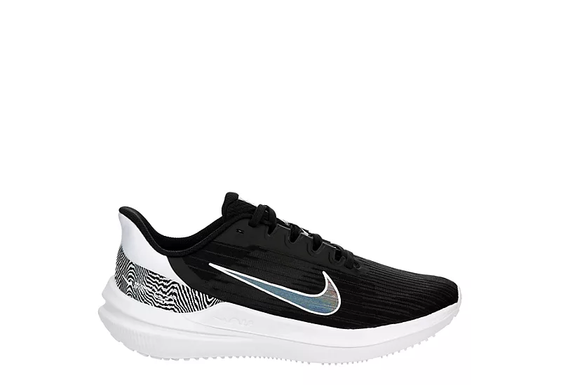 Nike Womens Air Zoom Winflo 9 Running Shoe - Black 2 Nike Womens Air Zoom Winflo 9 Running Shoe - Black - Image 2