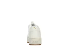 Puma Womens Karmen Rebelle Platform Sneaker - Off White -Outlet Monochic Steps Store US 01 401672 04