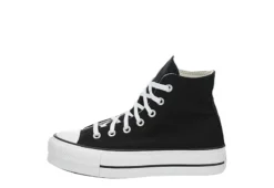 Converse Womens Chuck Taylor All Star High Top Platform Sneaker - Black -Outlet Monochic Steps Store US 01 431054 03