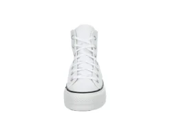 Converse Womens Chuck Taylor All Star High Top Platform Sneaker - White -Outlet Monochic Steps Store US 01 431055 02
